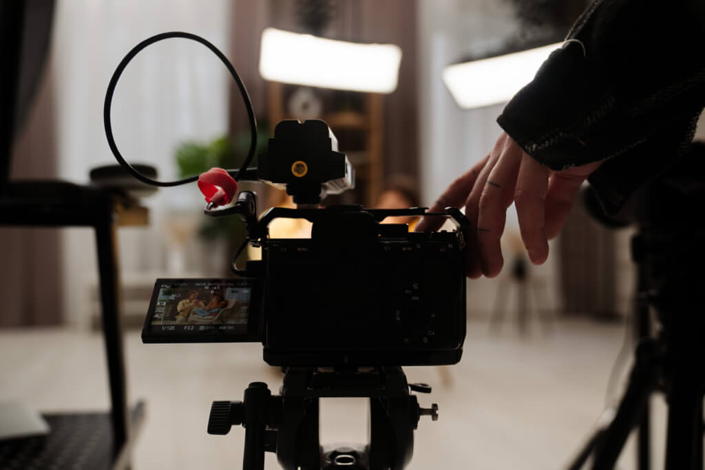 Professional Video Shooting with Digital Camera Setup